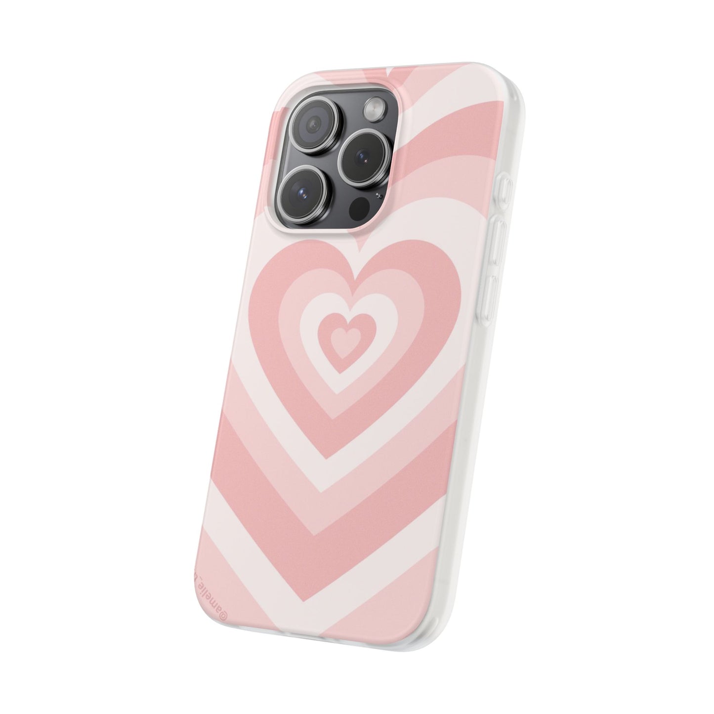 Y2K Pink Hearts Phone Case