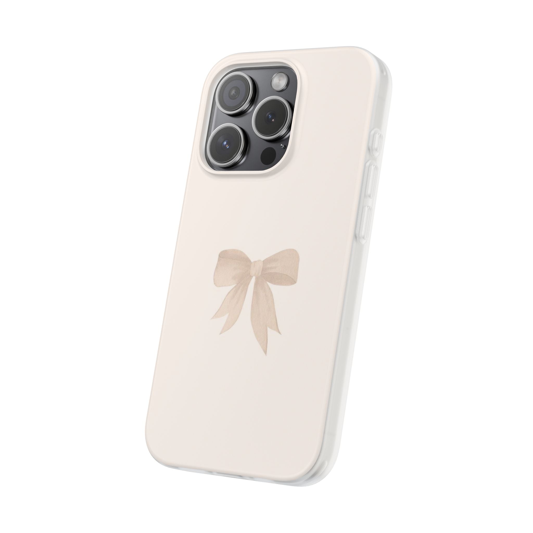 Beige Bow Phone Case