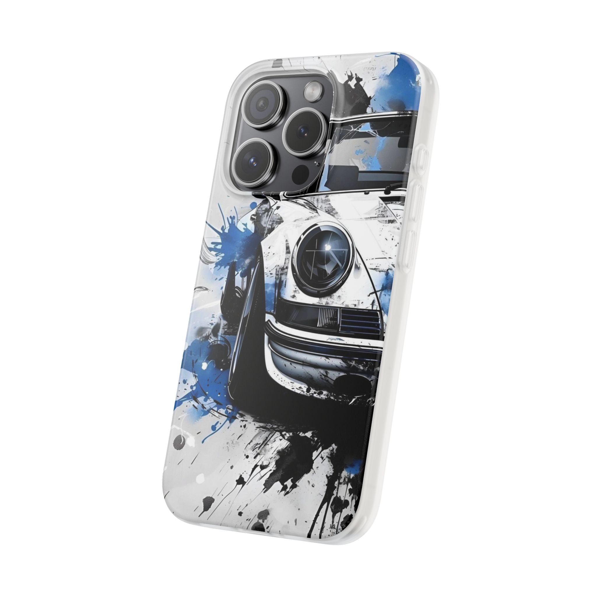 Blue and White Car Case