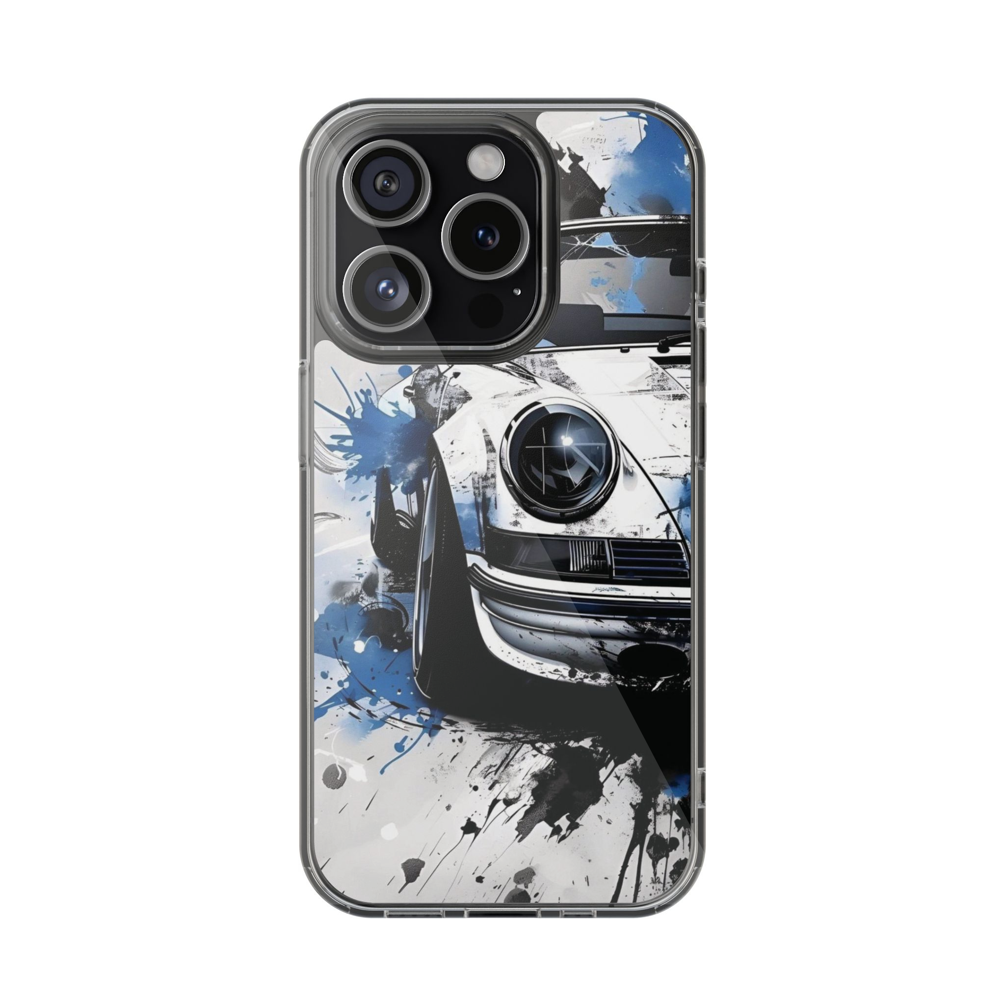 Blue and White Car Case