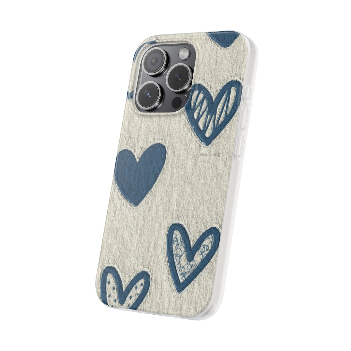 Blue Hearts Phone Case