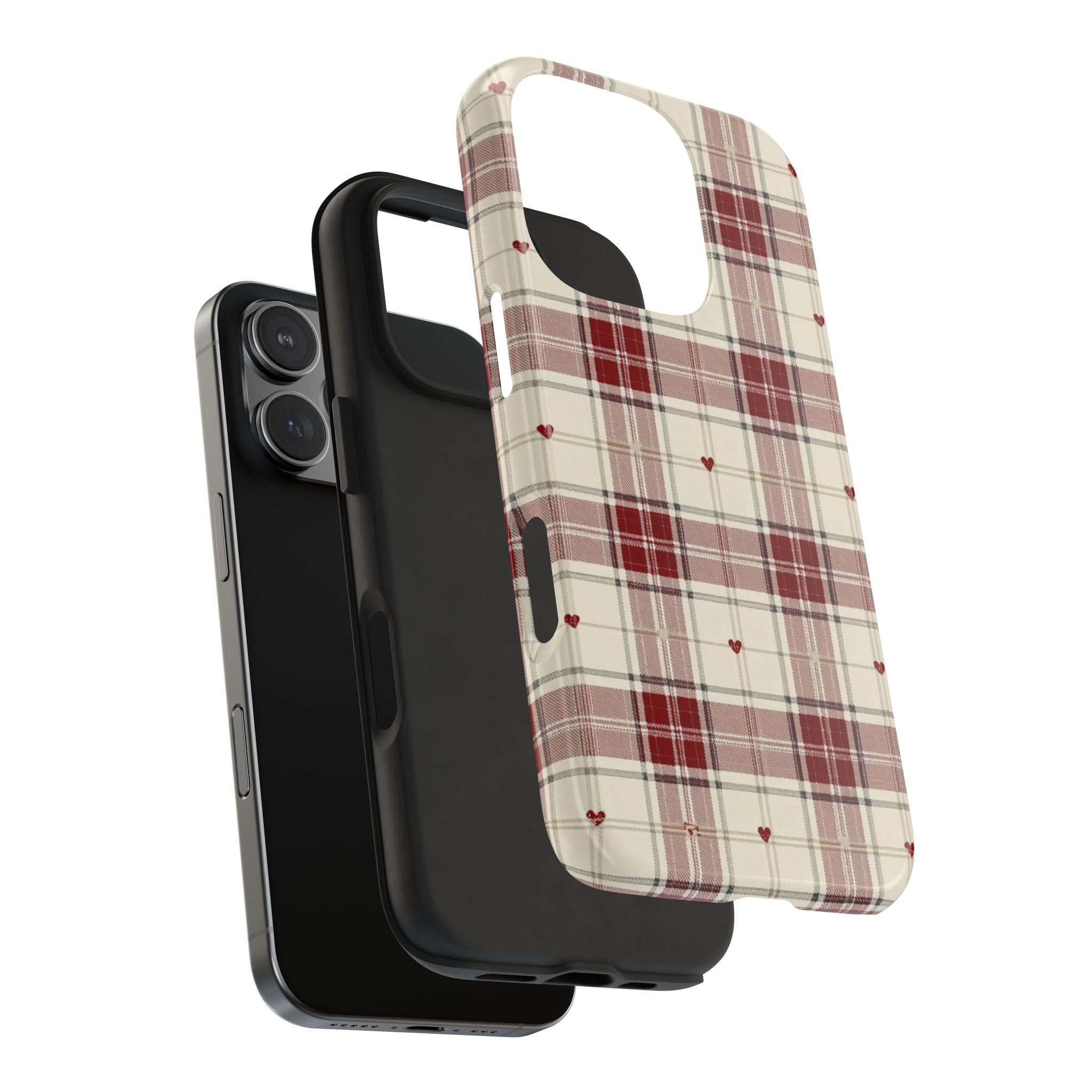 Checkered Hearts Armoured Phone Case