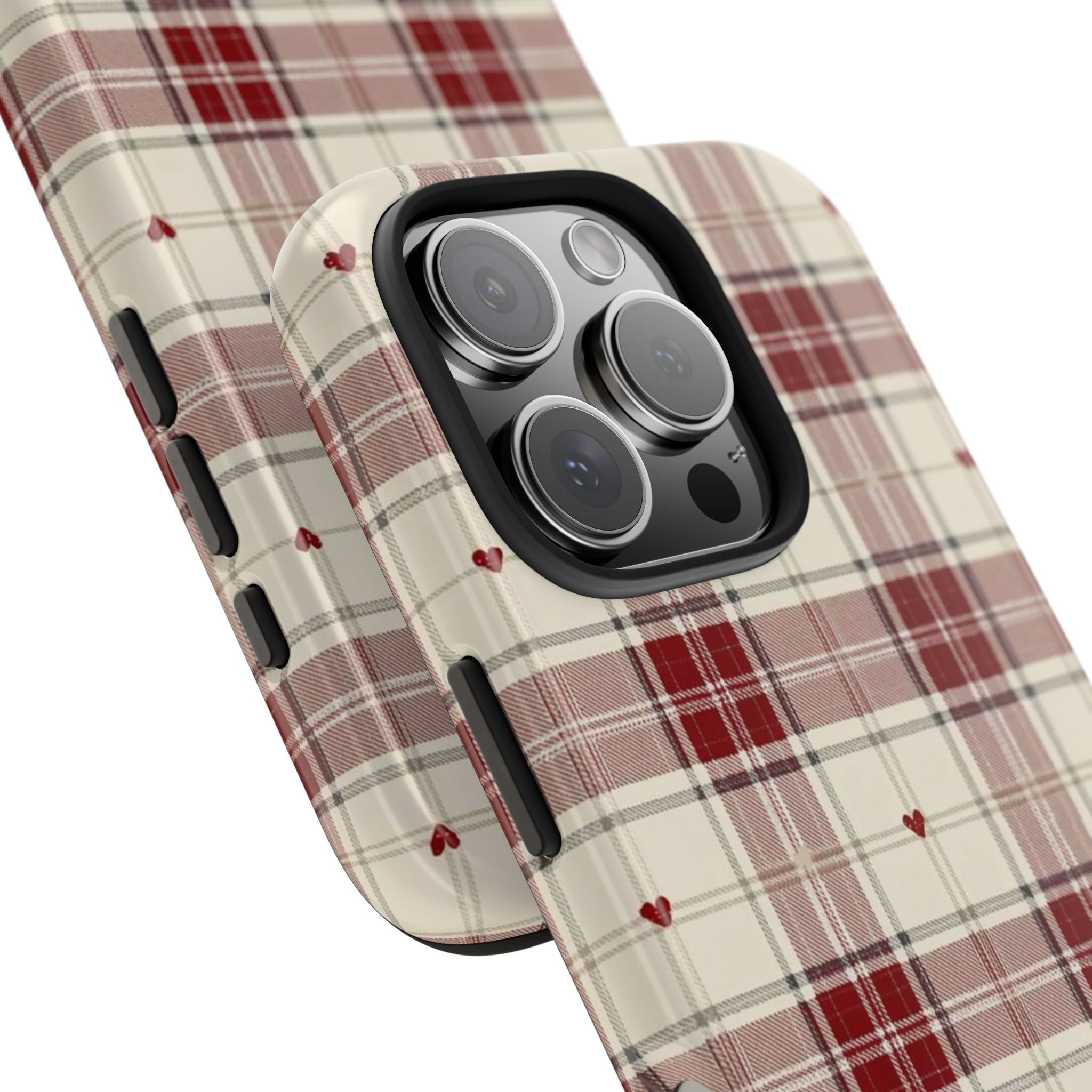 Checkered Hearts Armoured Phone Case