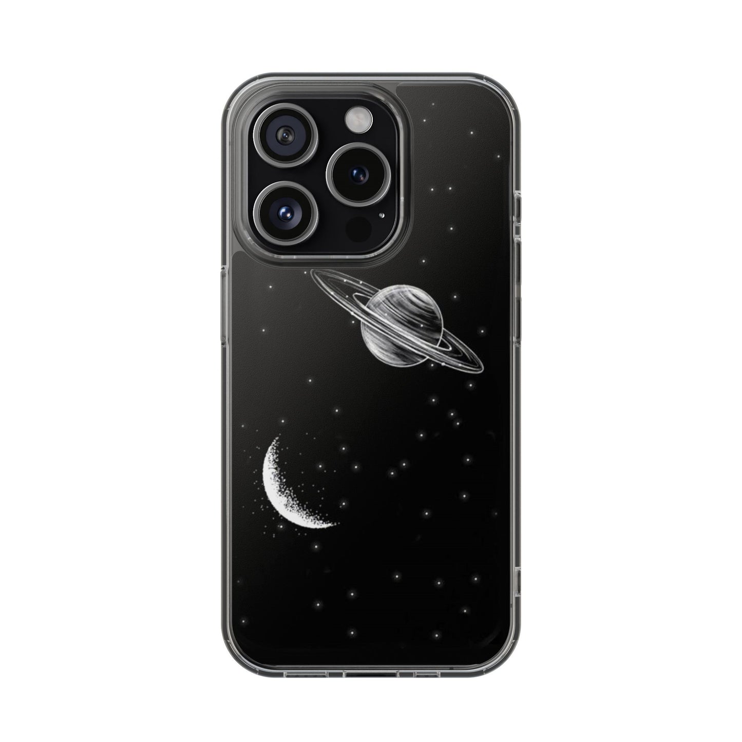 Moon And Saturn Phone Case