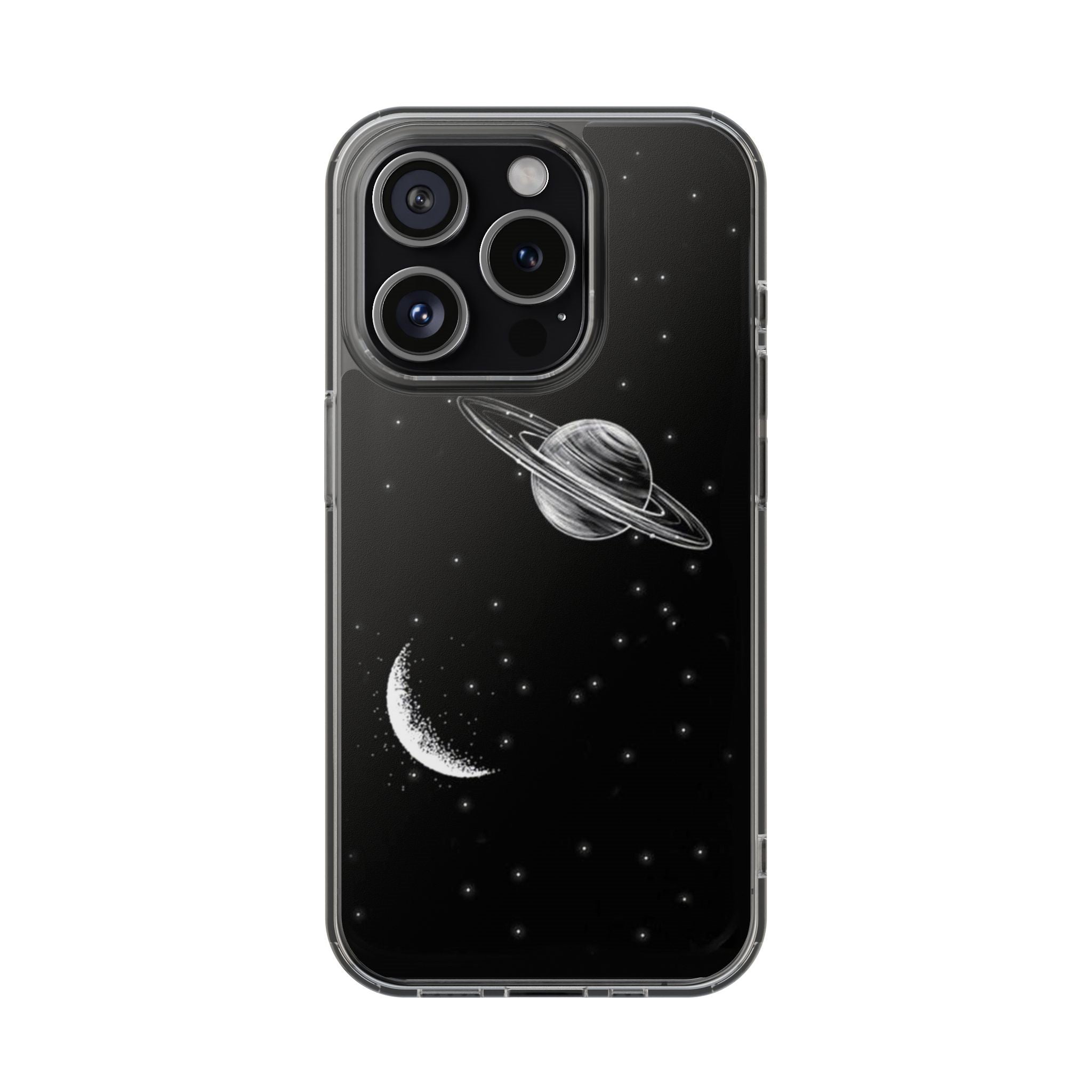 Moon And Saturn Phone Case