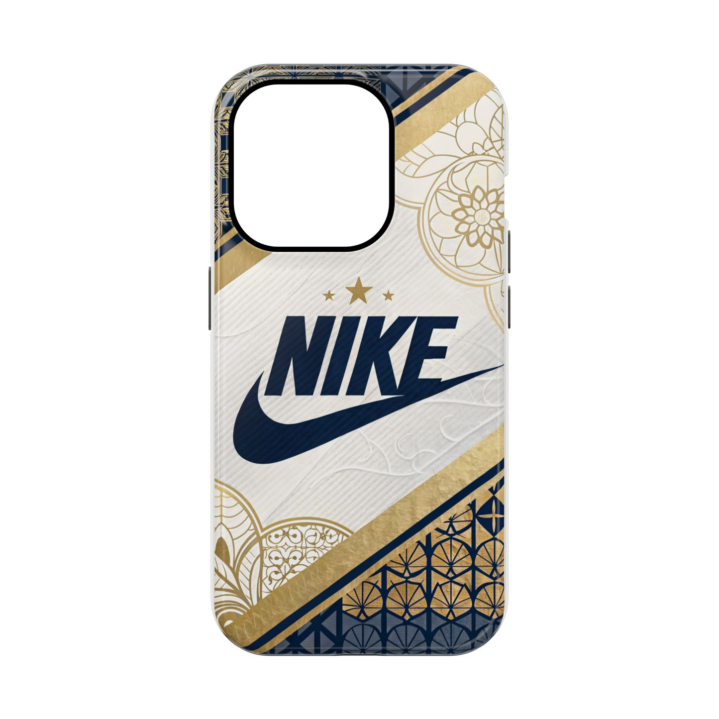 Nike Blue and Gold Logo Phone Case