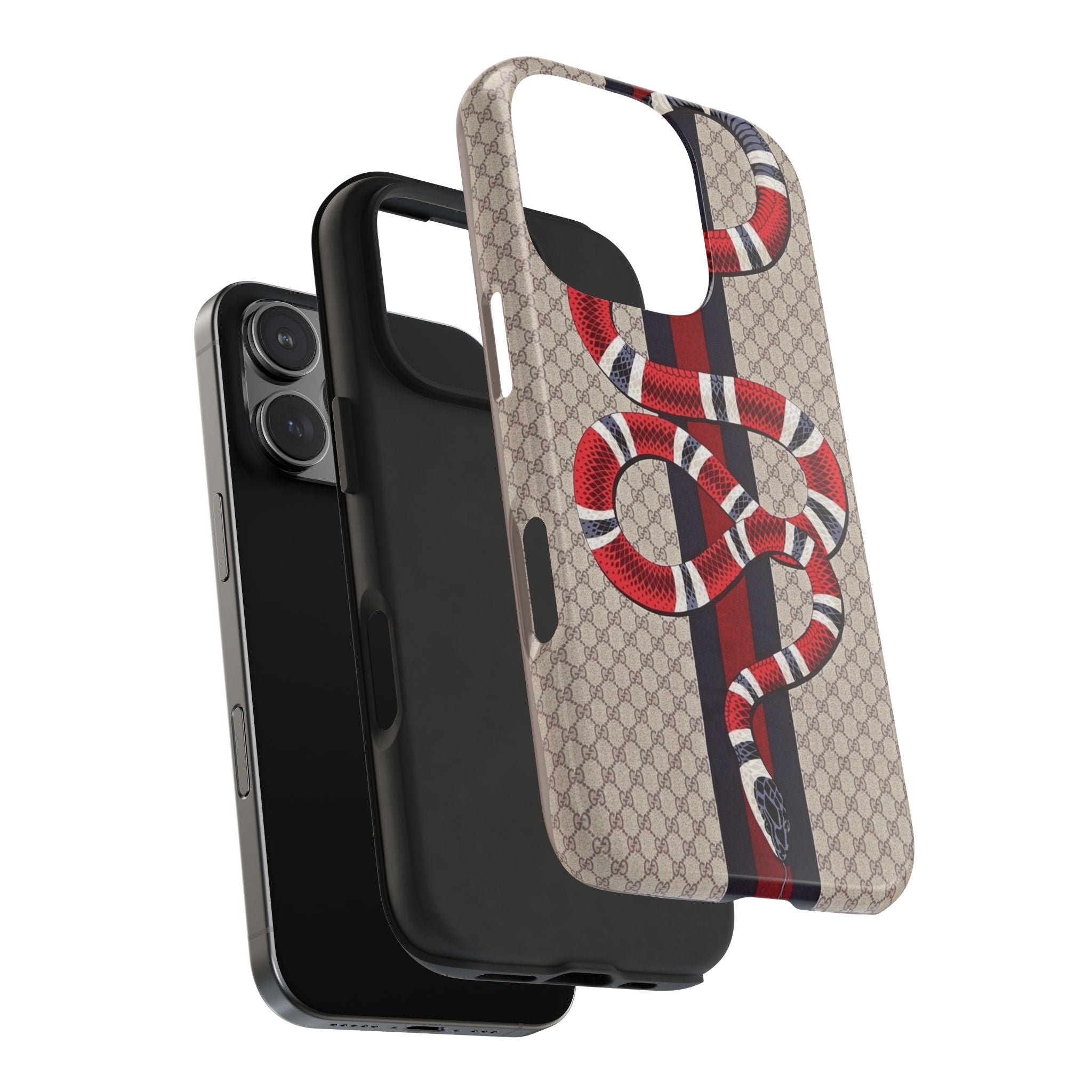 Snake Patternd Armoured Phone Case