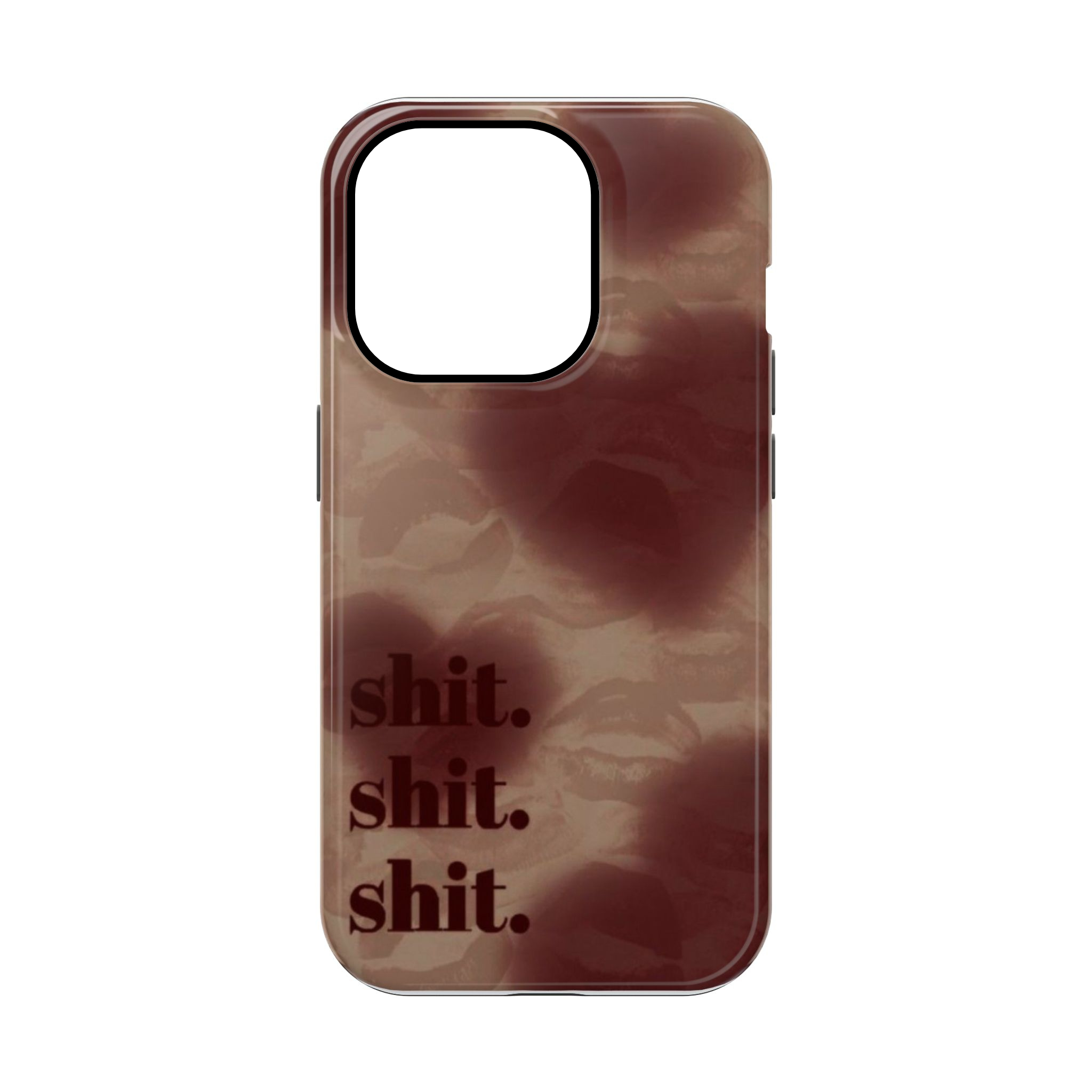 Shit Shit Shit Lips Pattern Phone Case