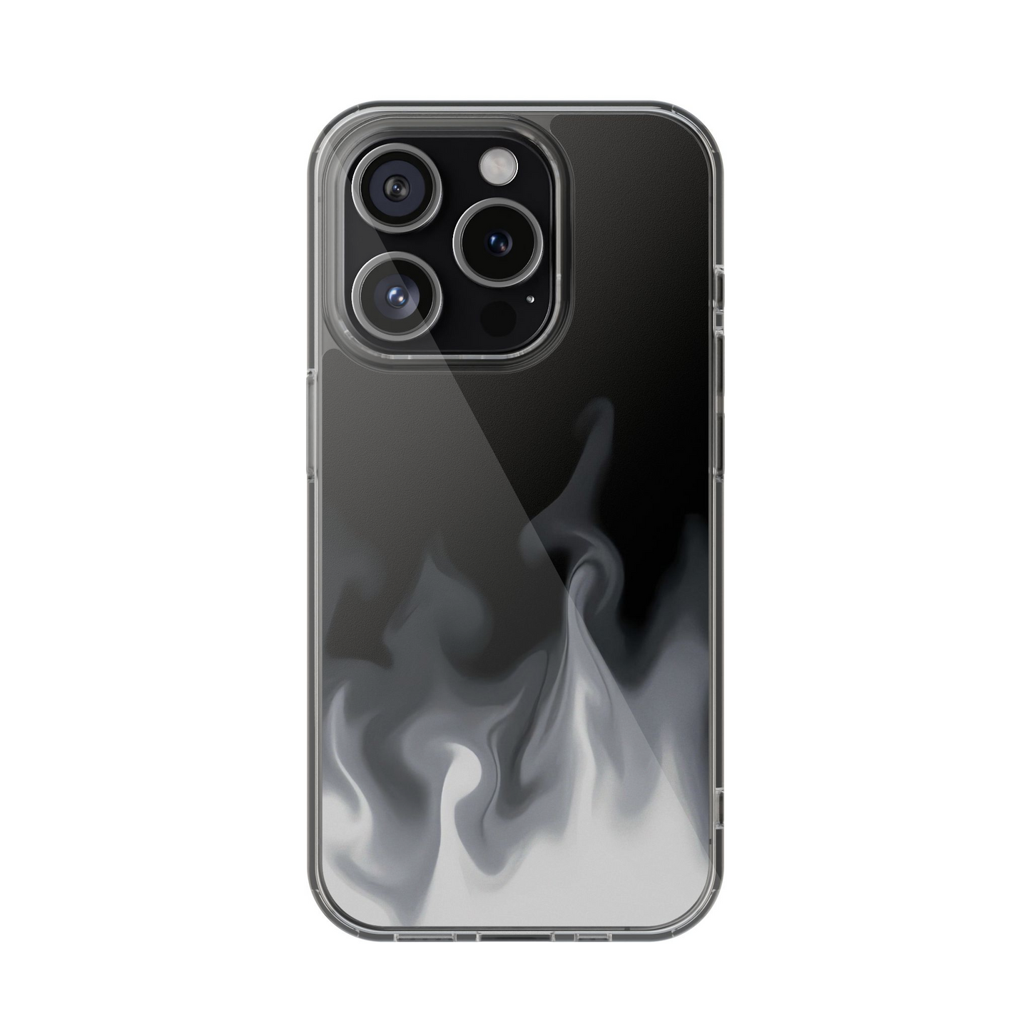 Smokey Grey Flames Phone Case