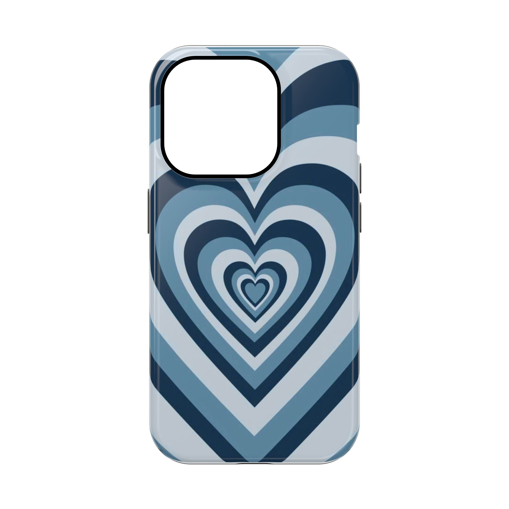 Y2K Blue Heart Phone Case