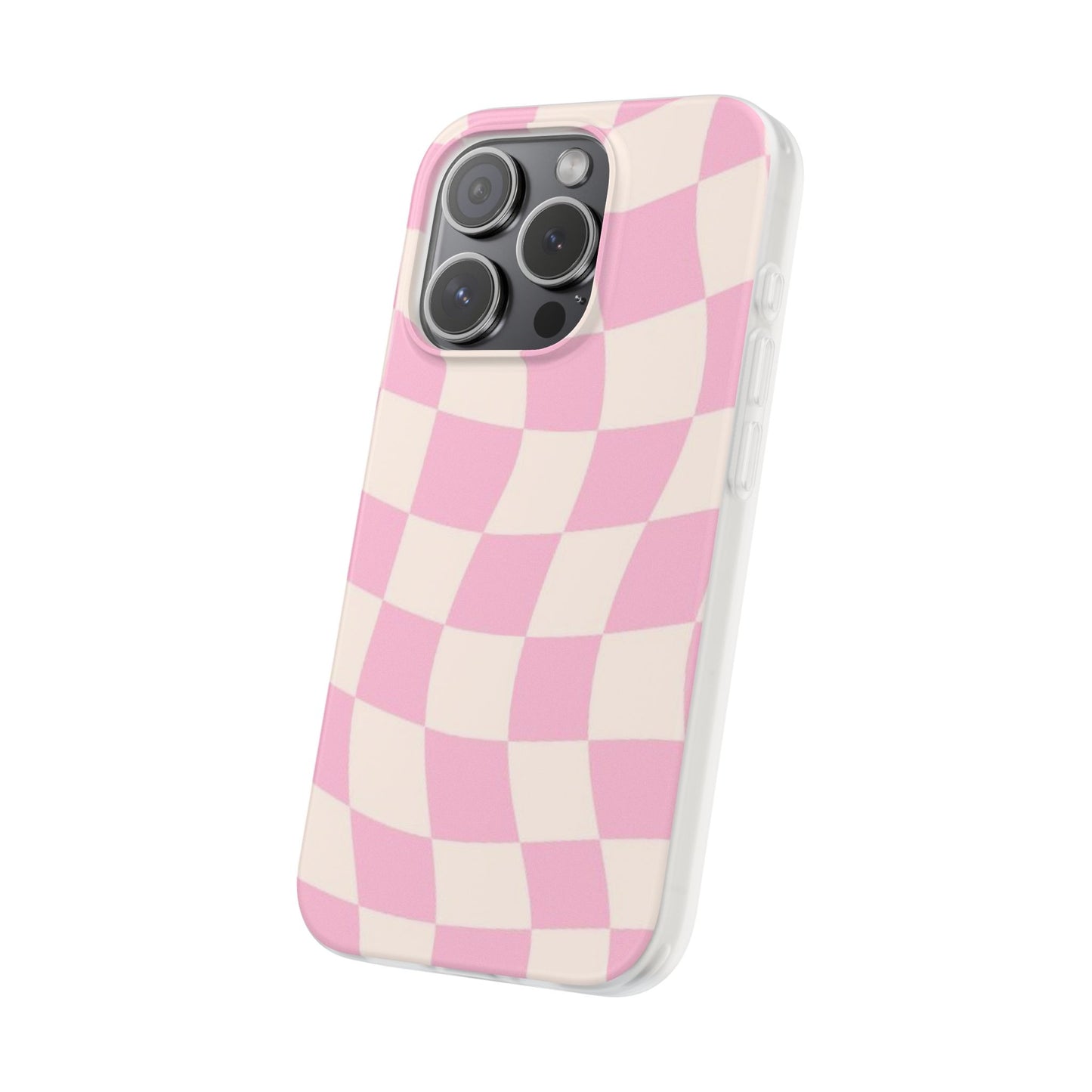 Y2K Pink Checkered Phone Case