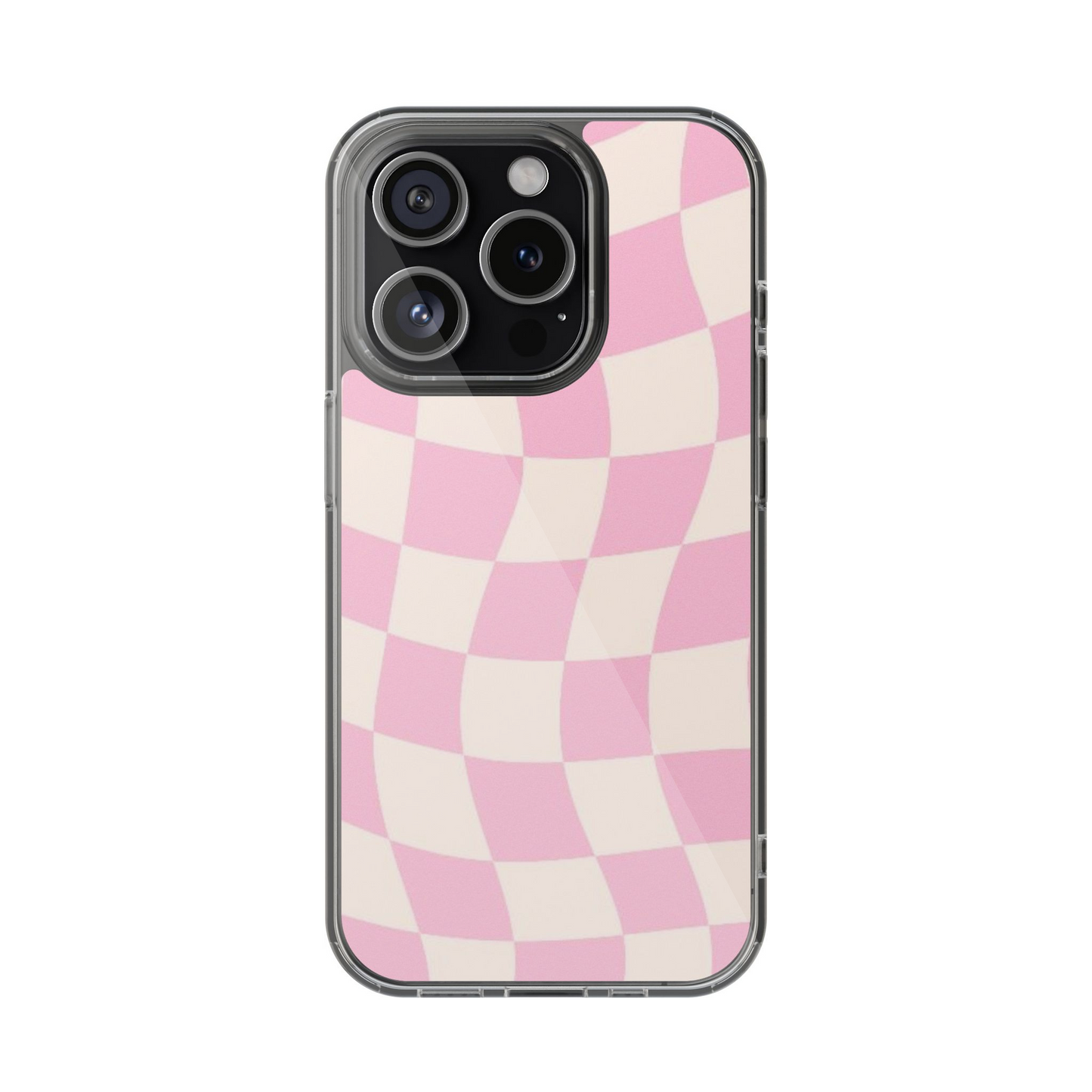 Y2K Pink Checkered Phone Case