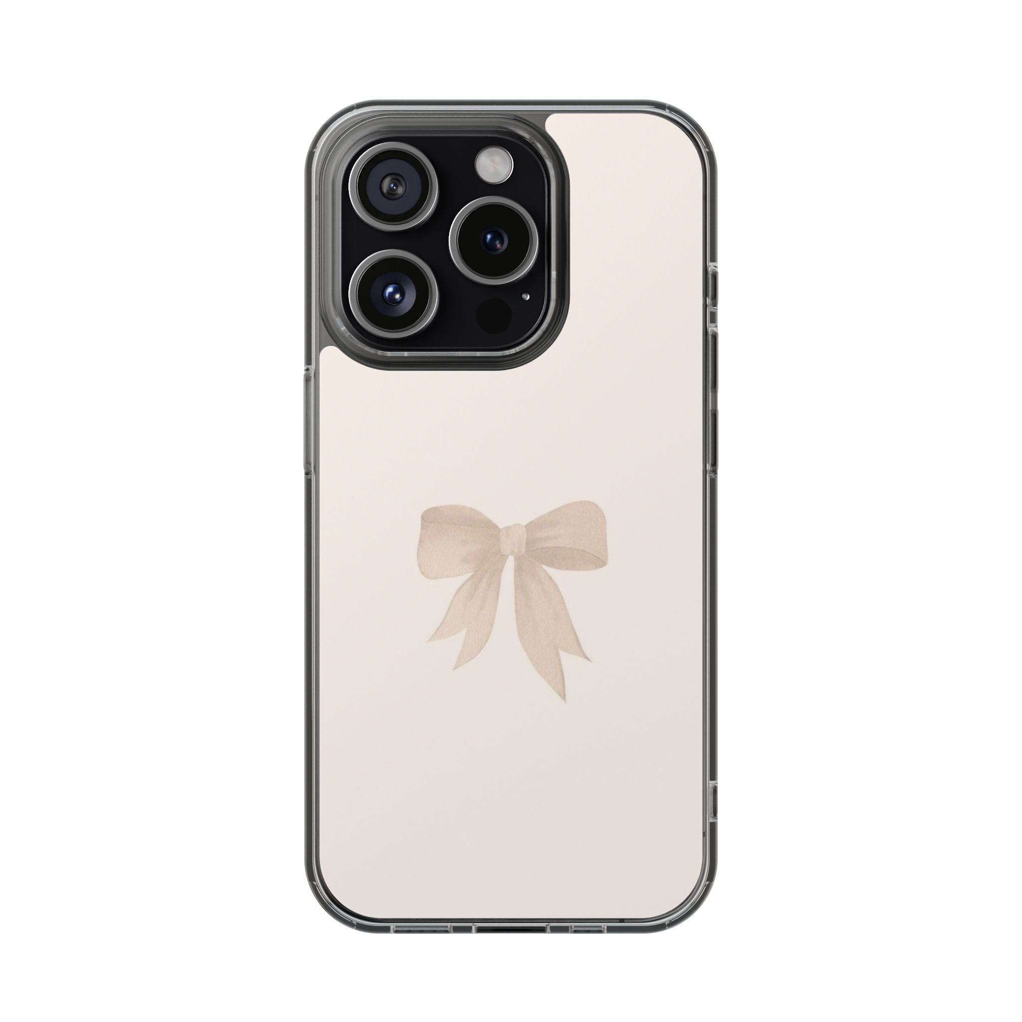 Beige Bow Phone Case