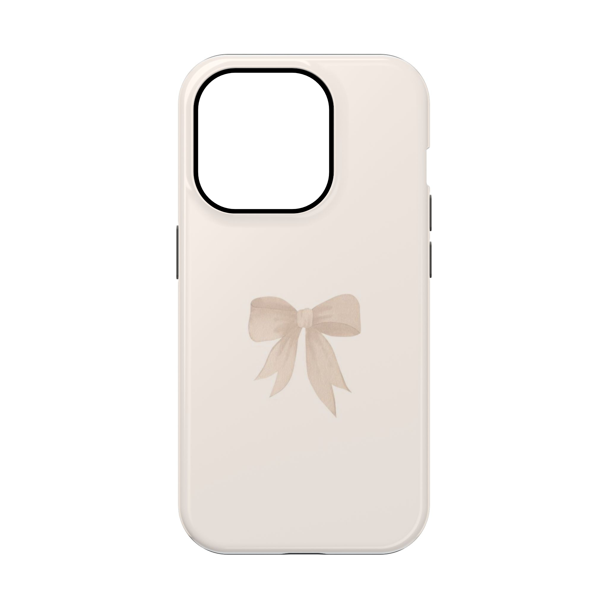 Beige Bow Phone Case