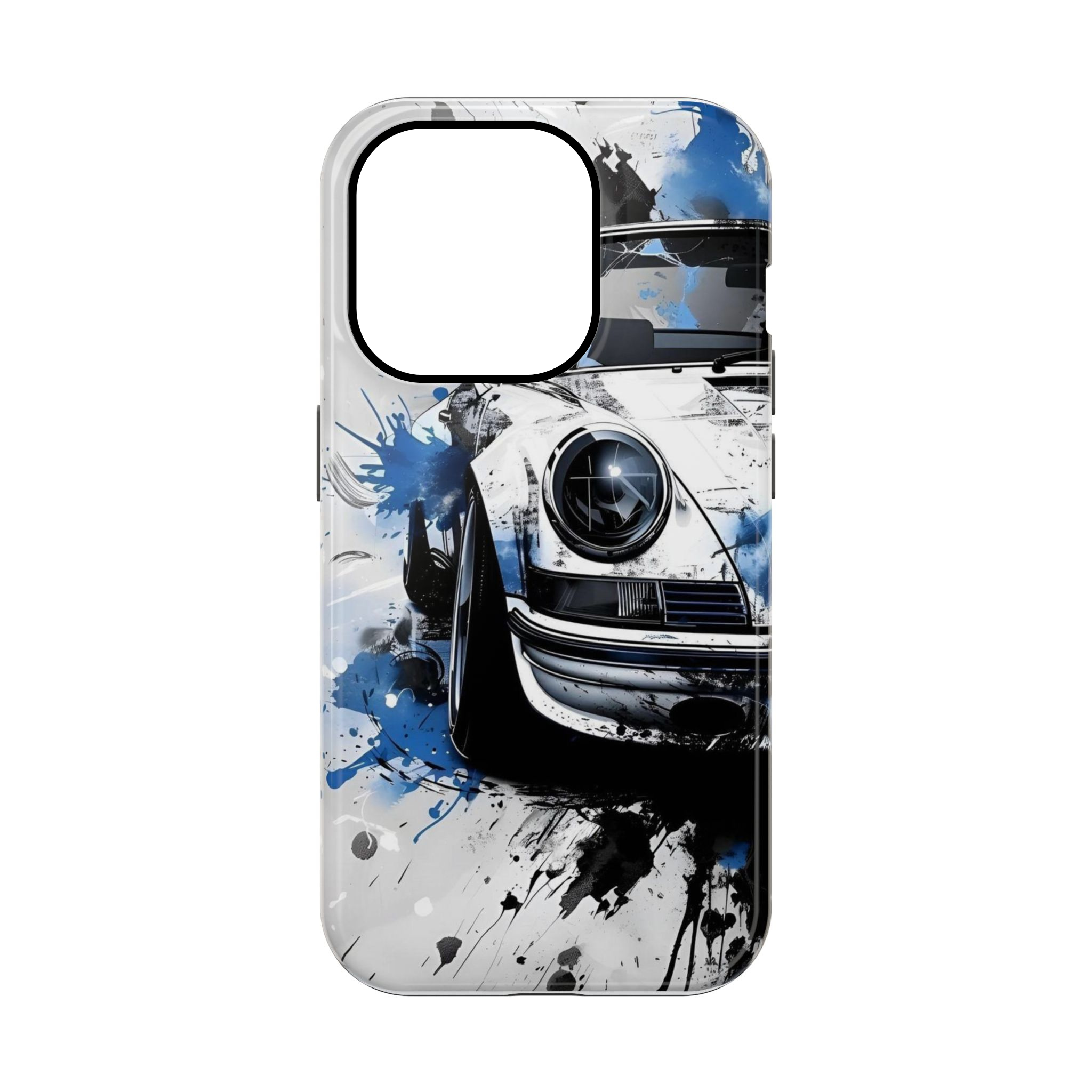 Blue and White Car Case