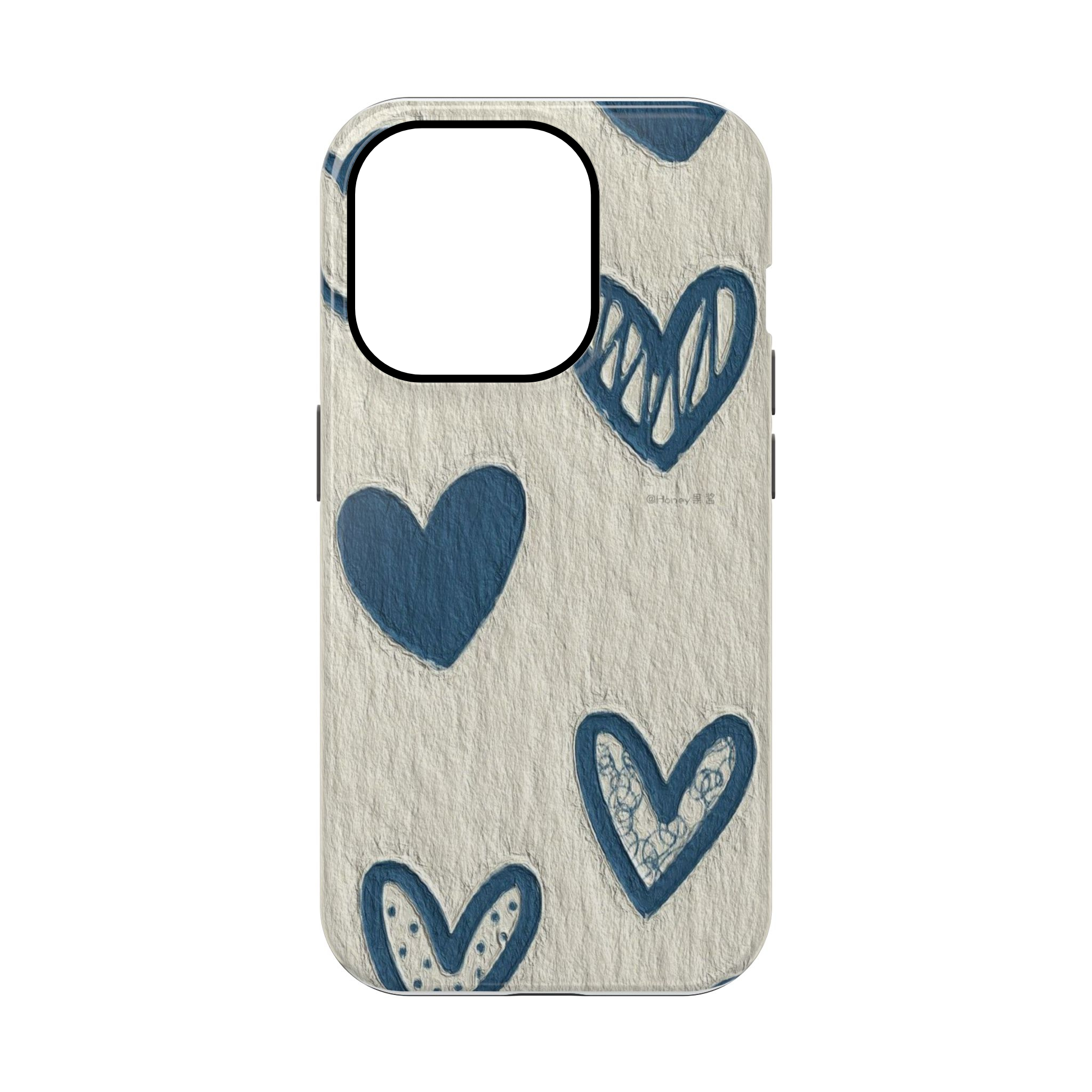 Blue Hearts Phone Case