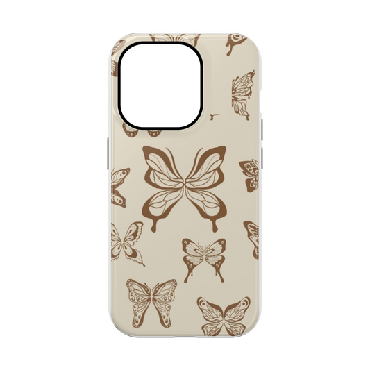 Brown Butterfly Phone Case