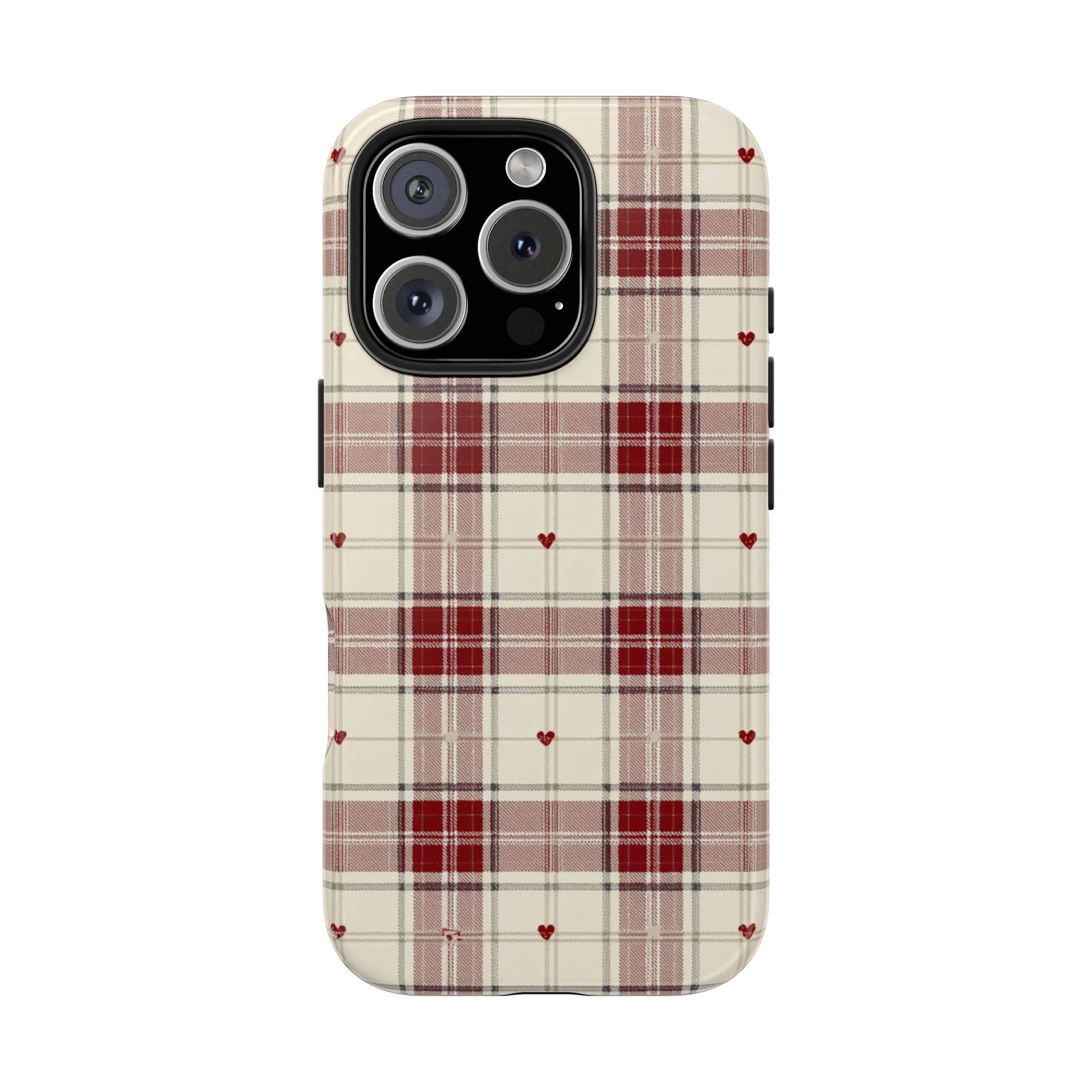 Checkered Hearts Armoured Phone Case