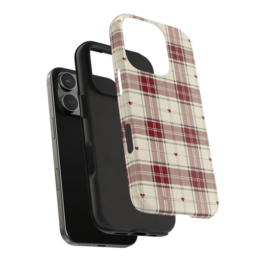 Checkered Hearts Armoured Phone Case