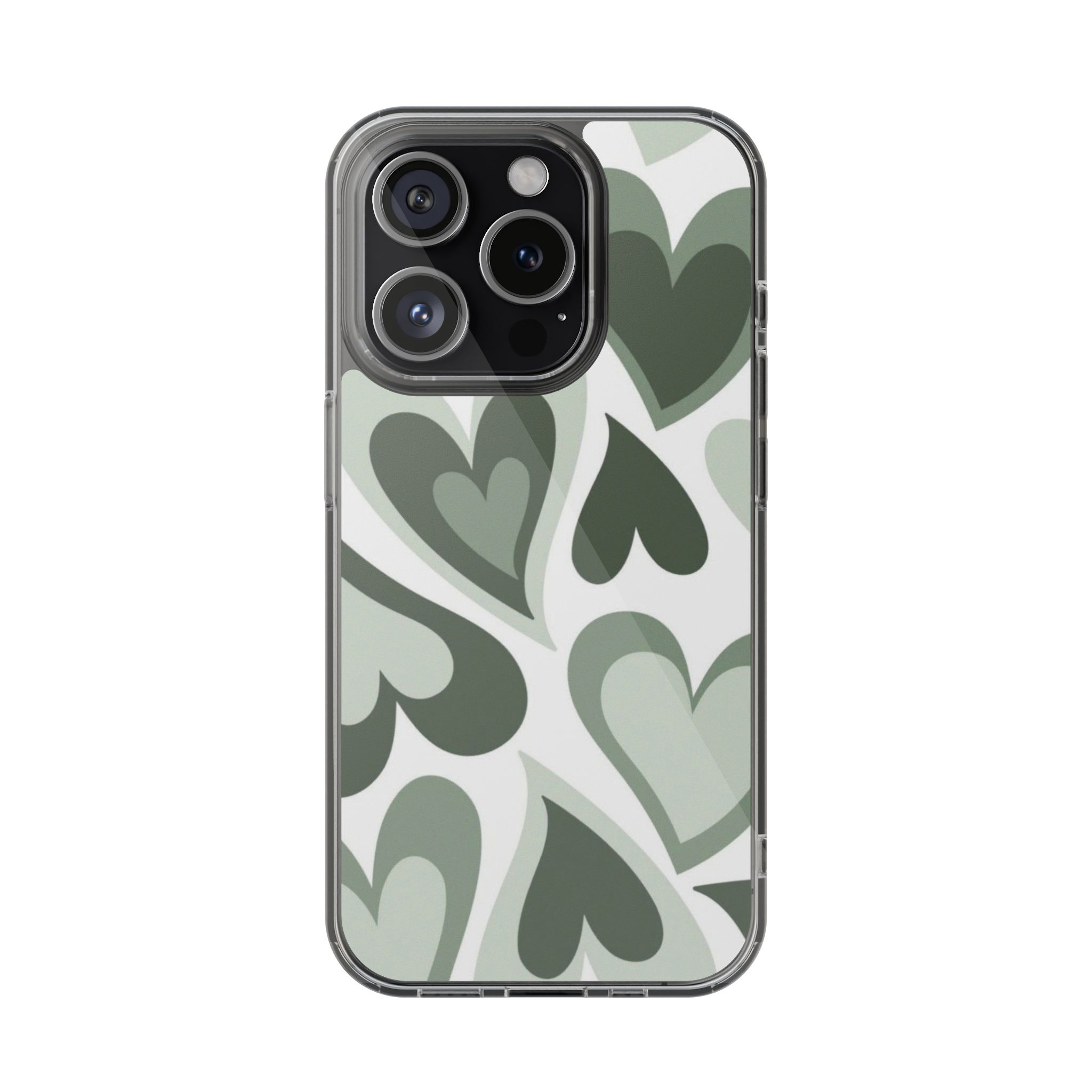 Y2K Greyish Love Phone Case