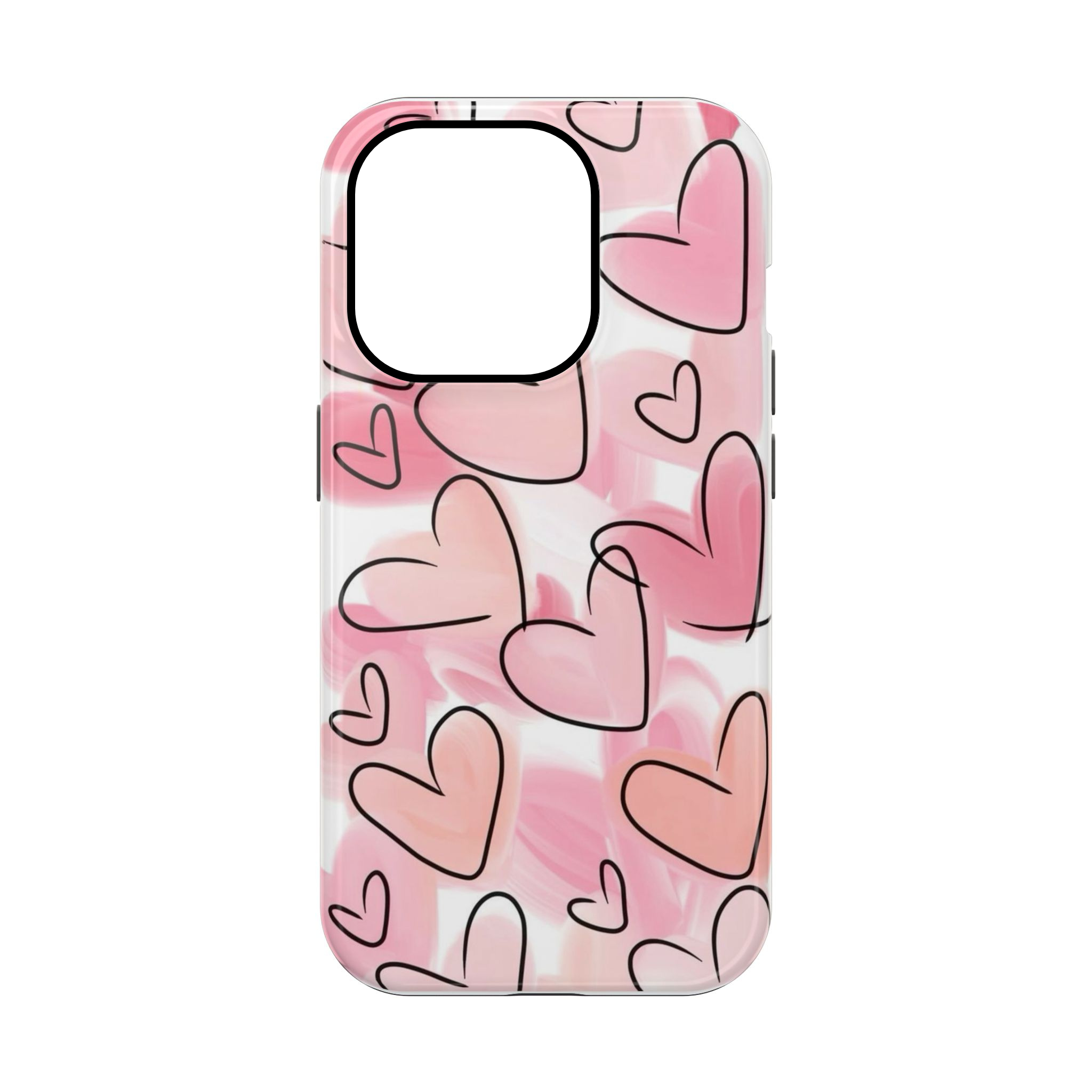 Pink Hearts Phone Case