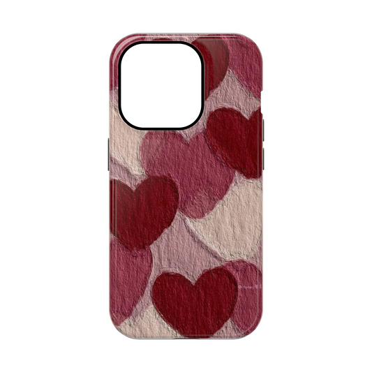 Pink Hearts Phone Case | Two