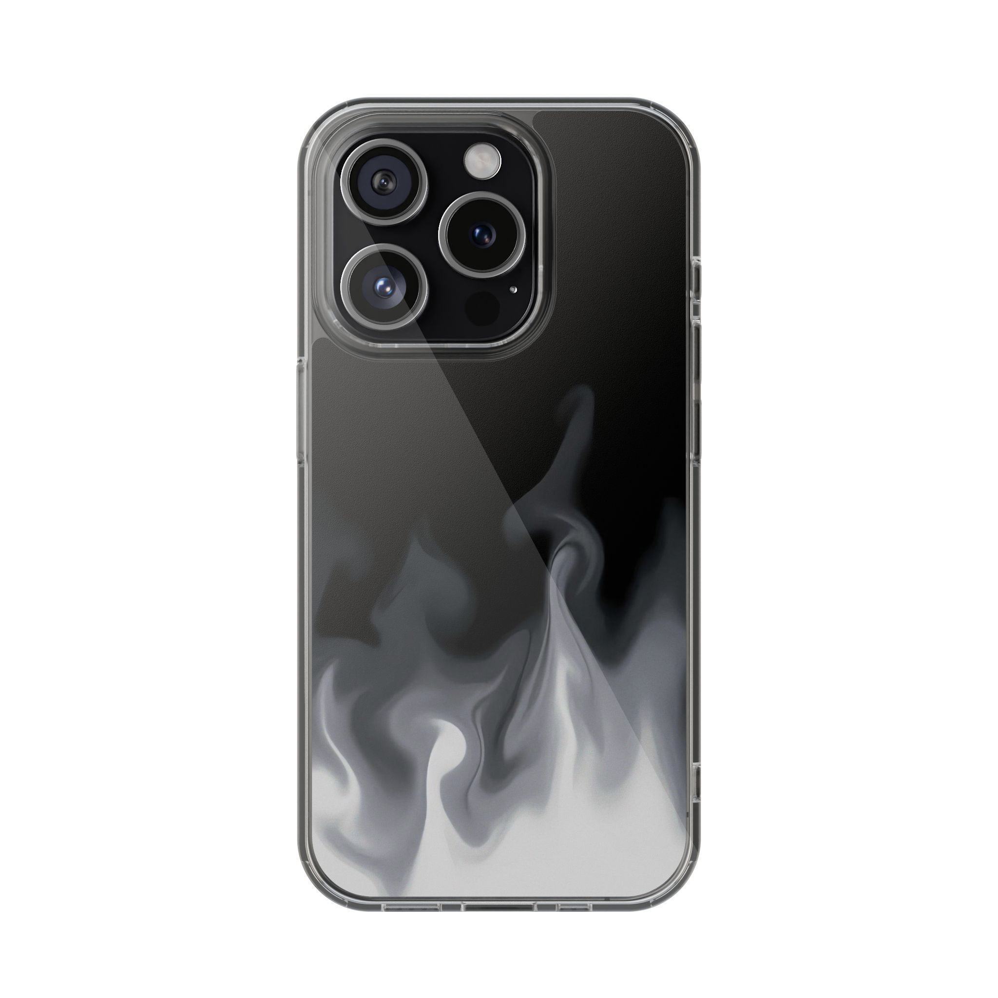 Smokey Grey Flames Phone Case