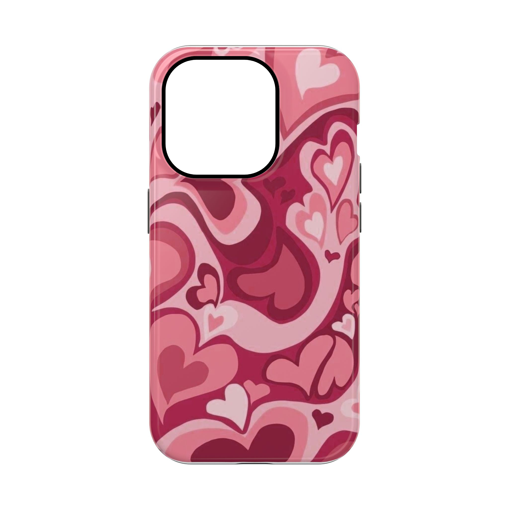 Y2K Meltdown Hearts Phone Case