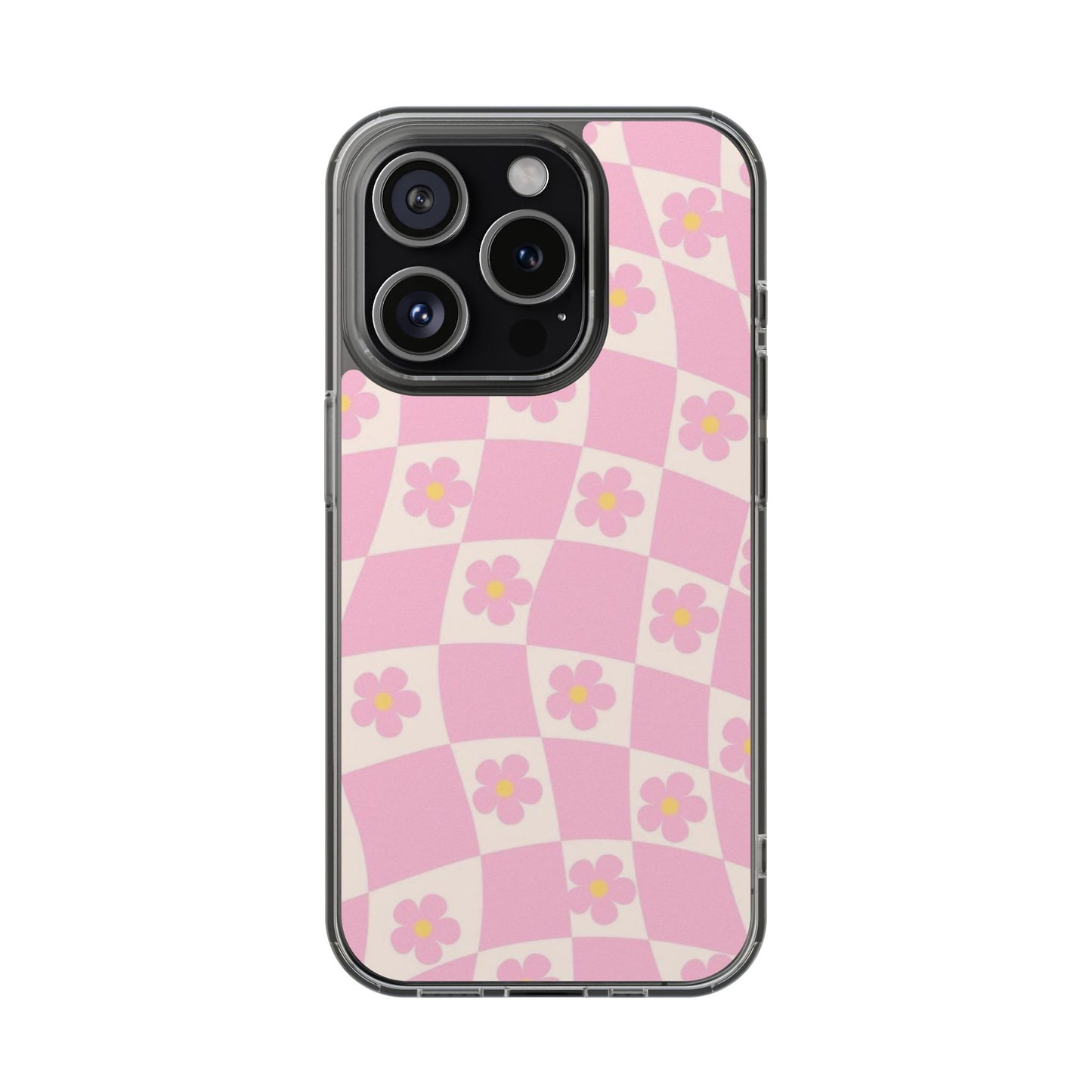 Y2K Pink Flowered Phone Case