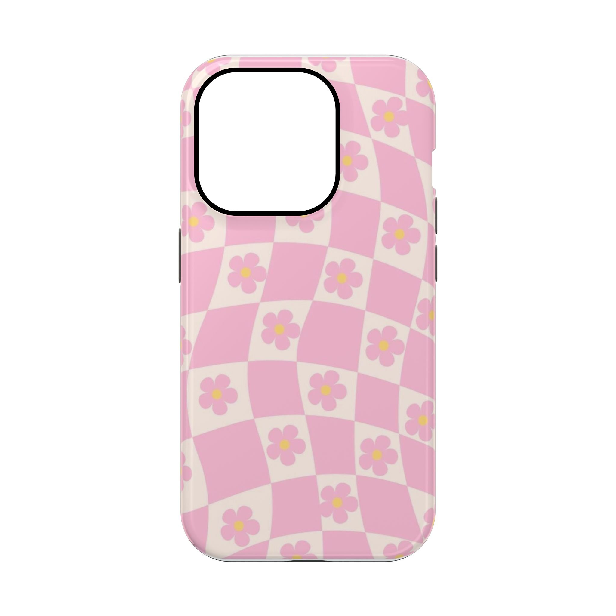 Y2K Pink Flowered Phone Case